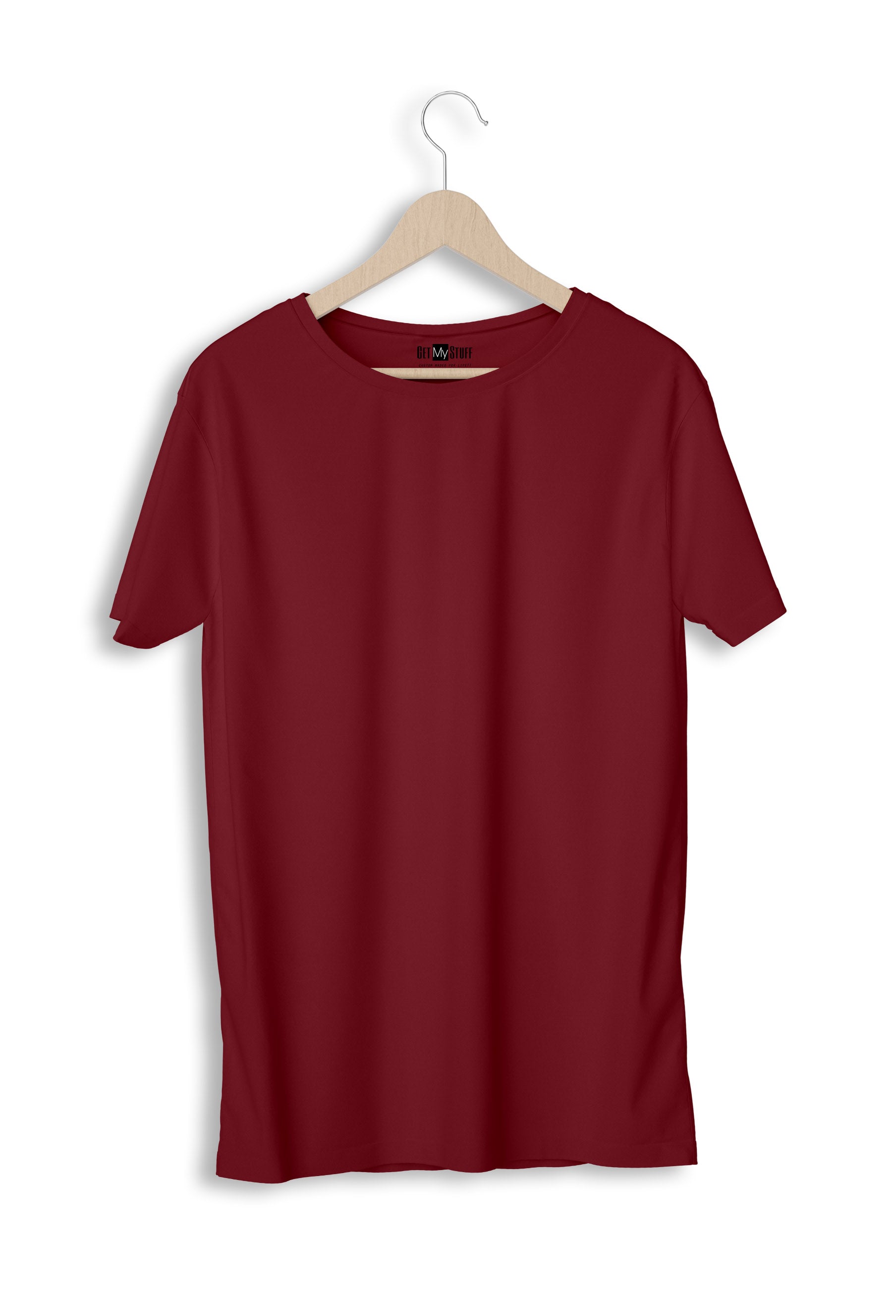 Maroon tshirt plain best sale